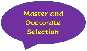 Master and doctorate selection